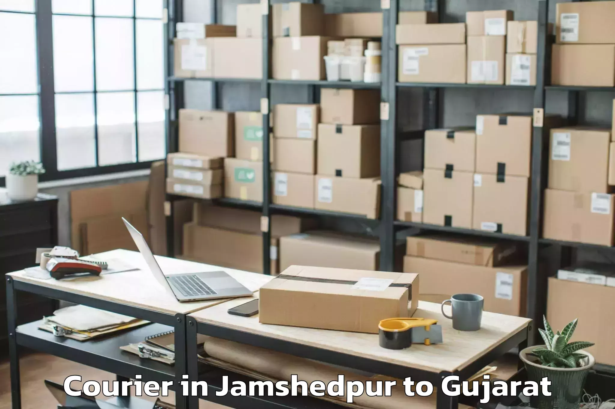 Get Jamshedpur to Ganpat University Mehsana Courier